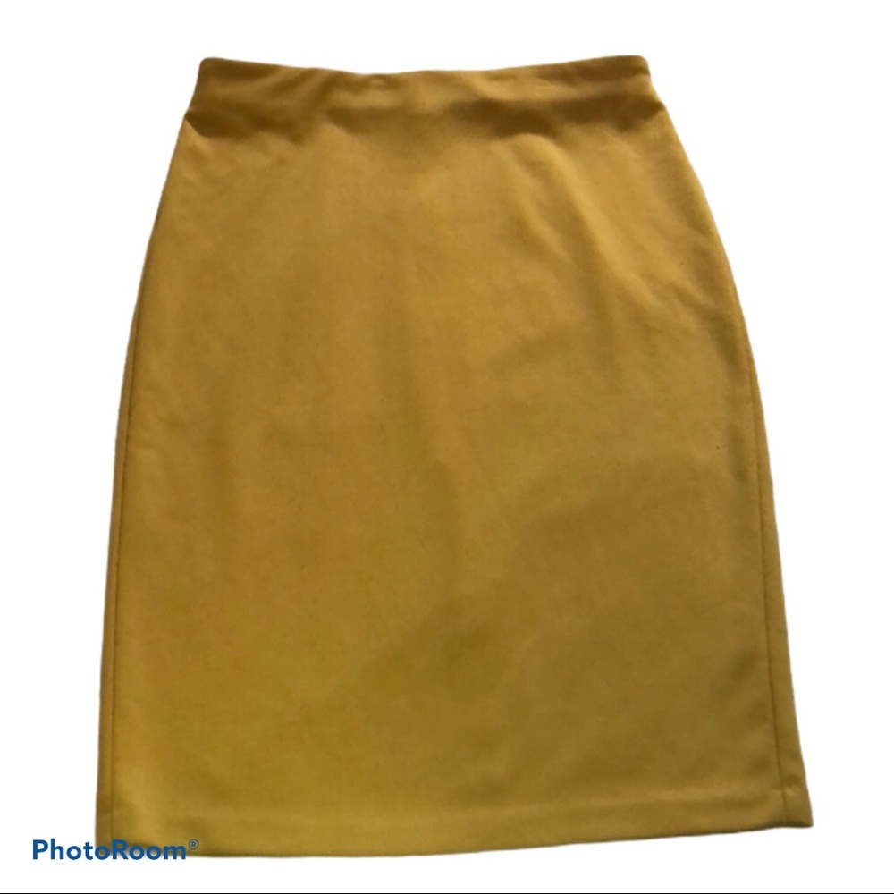 Mustard Midi Skirt